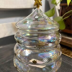 Holiday Glass Jar with Lid